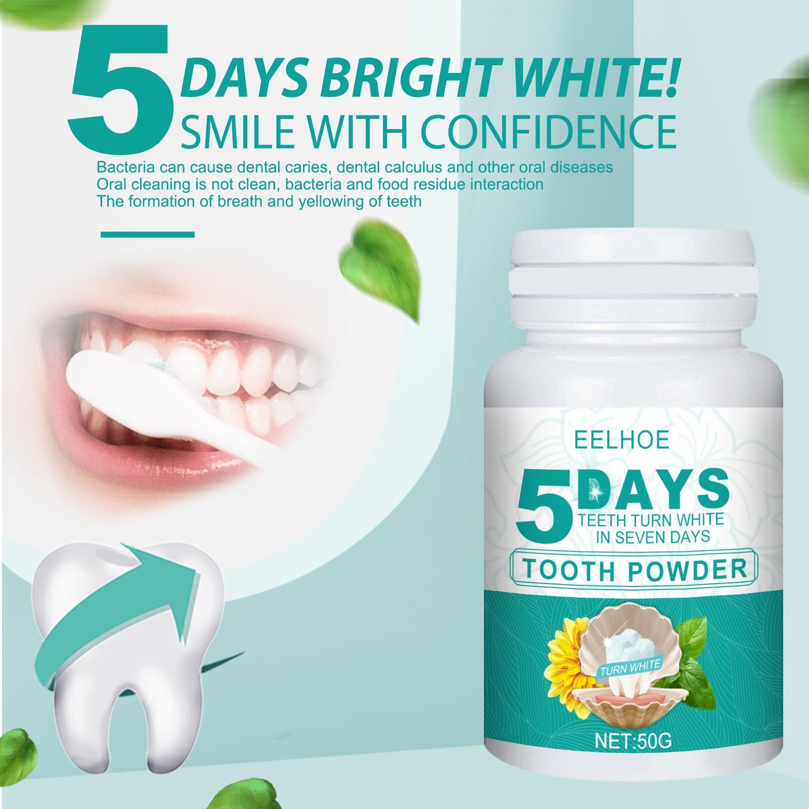 Yierhao Whitening Tooth Powder Cleans Teeth, Removes Dirt And Plaque, And Freshens Breath - 5 - CJ