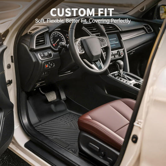 Floor Mats Fit For 2018 - 2023 Mazda CX - 5, TPE All Weather Custom Fit Floor Liners For Mazda CX5, 1st & 2nd Row Car Mats Accessories, Black - 5 - CJ