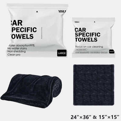 15x15in And 24x36in YISLU Drying Towel - Super Absorbent Car Drying Towel, Woven With Twisted Microfiber, 1300 GSM High Quality Microfiber 70 30 Mixed Twisted Microfiber - 5 - CJ