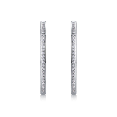 1Born Female Master Luxury Fashion Diamond Earrings Stud Inlaid With Mosan Diamond Silver Jewelry Prohibit TikTok sales - 5 - CJ