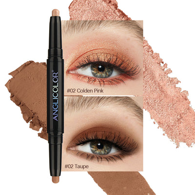 Double - headed Smudger Pearl Waterproof Not Smudge Brightening - 0 - CJ - 02Colden PinkaddTaupe - CJYD211763702BY