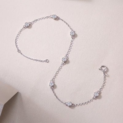 1Smart Bubble Luxury Fashion Mossan Diamond S925 Silver Bracelet Comparable To Natural Diamonds Prohibit TikTok sales - 5 - CJ