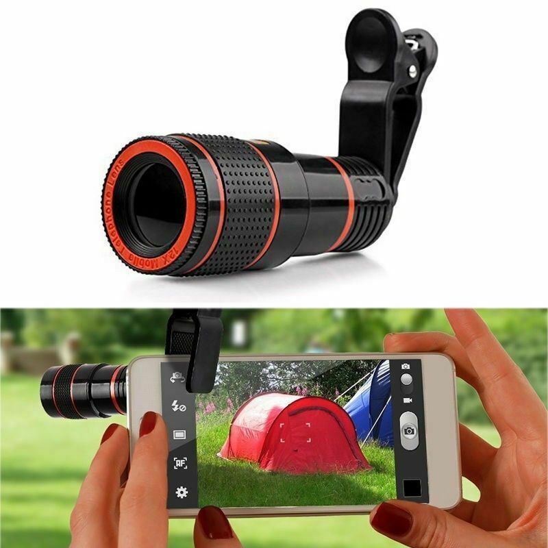 HD 8X Clip On Optical Zoom Telescope Camera Lens For Universal Mobile Cell Phone - 5 - CJ