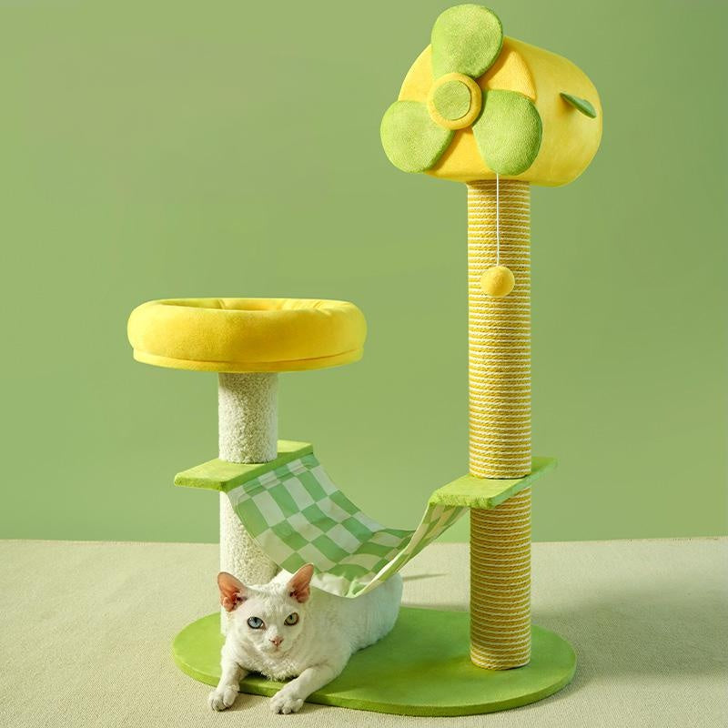 Cat Climbing Frames And Multi - level Cat Towers With Durable Scratching Posts, Comfortable And Fun Jumping Platforms, Hanging Toys, Viewing Perches, Removable Pet Gel Pads, And Hammocks - 5 - CJ