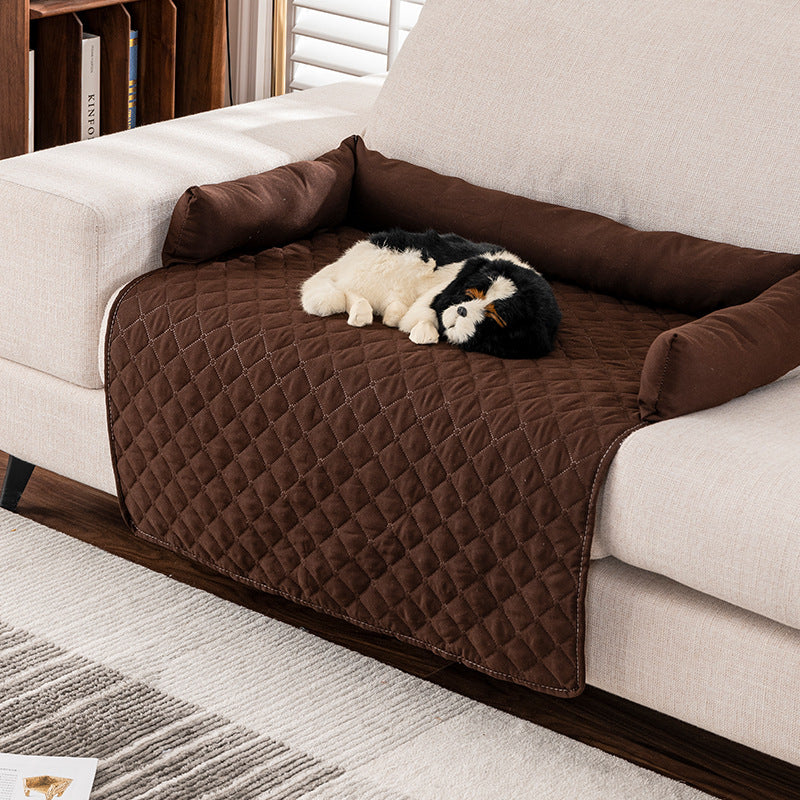 Waterproof Pet Mat With Pillow Universal Size - 0 - CJ - Coffee - 90x135cm - CJYD277144015OL