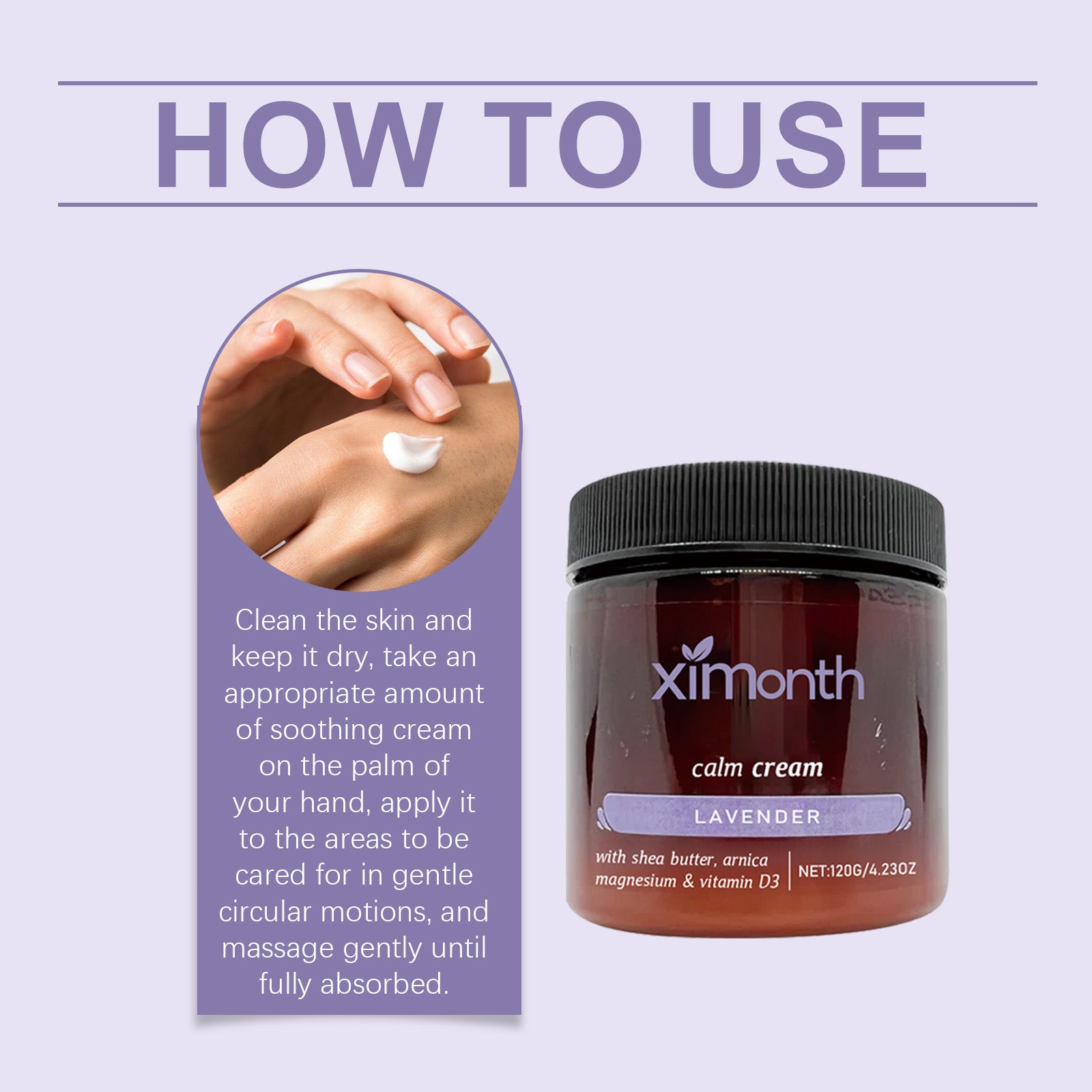 Ximonth Body Soothing Cream Hydrating Moisturizing Massage Nourishing Soothing Cream For Uncomfortable Body Care - 5 - CJ