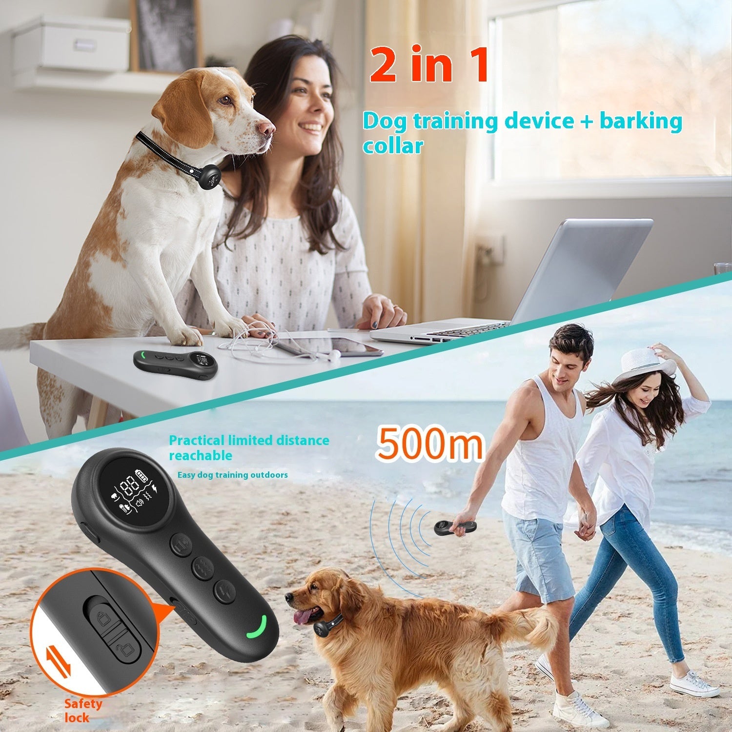 Multiple Training Modes Smart 3 - in - 1 Dog Trainer Bark Stopper - 0 - CJ
