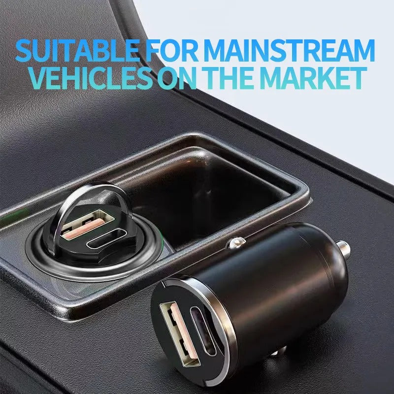 The Car Mini Charger Is Small And Does Not Take Up Space, Which Is Super Practical, Suitable For Multiple Models, And Super Efficient Charging.
