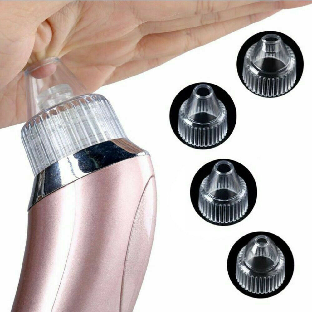 Electric Blackhead Vacuum Pore Cleaner Acne Pimple Remover Strong Suction Tool Electric Blackhead Remover Pore Vacuum Suction Diamond Dermabrasion Face Cleaner - 5 - CJ