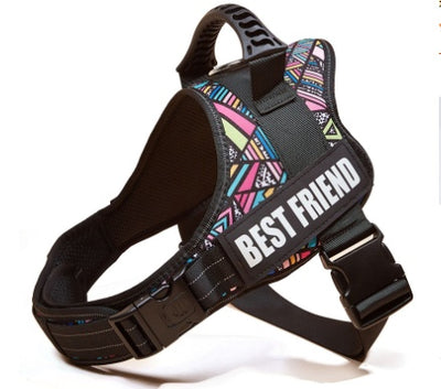 Explosion - proof Chest Harness Pet Leash - 7 - CJ - Mosaic - XXL - CJJJCWGX00178 - Mosaic - XXL