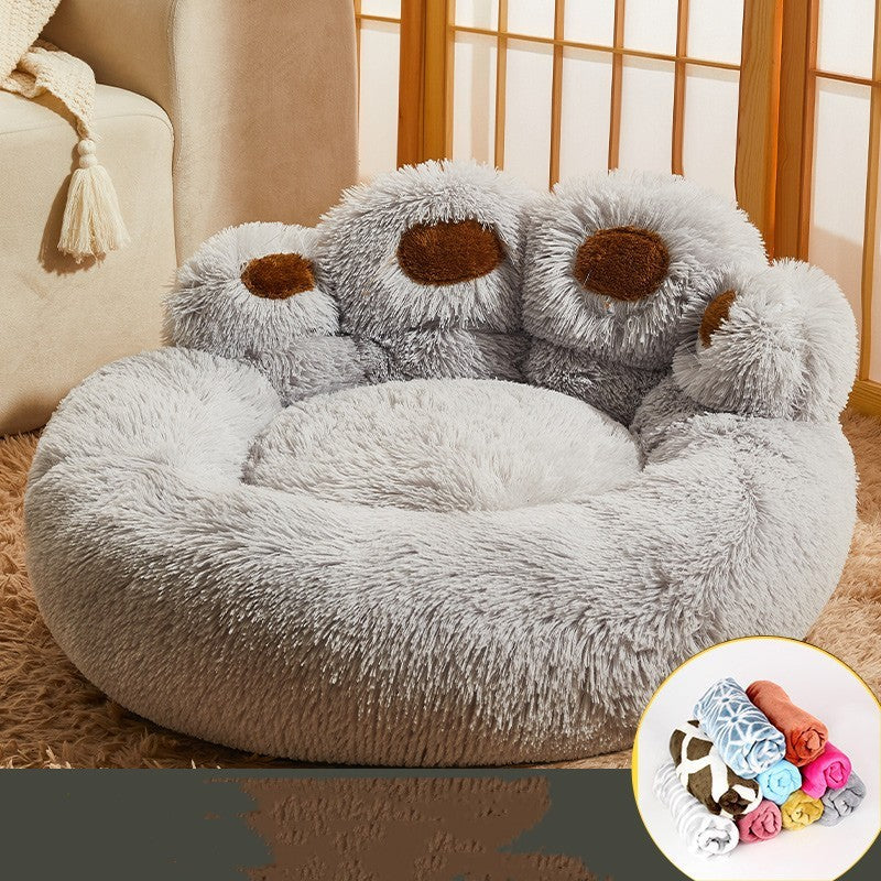 Kennel Warm Medium Large Dog Corgi Golden Retriever Bed Fleece - lined Sofa Mattress - 0 - CJ