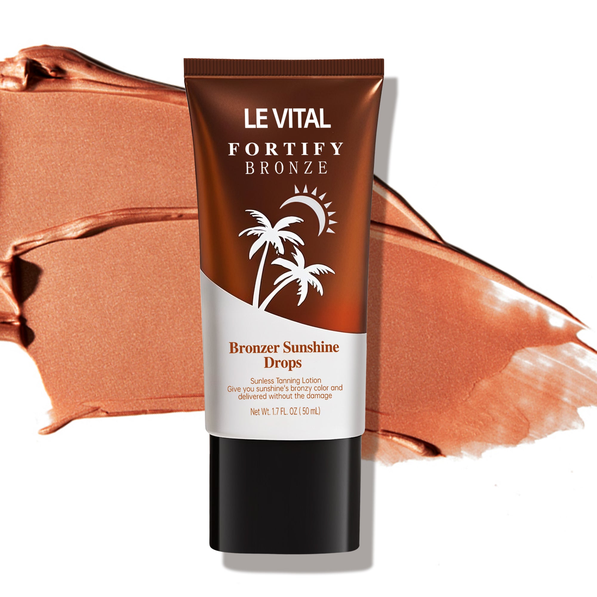 Bronzing Self - Tanner Lotion, Quick - Dry, Long - Lasting, Sunless Tanning For All Light Beige Tones, Vegan & Paraben - Free - 5 - CJ