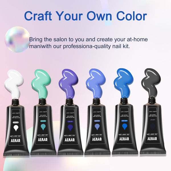 6 PCS Polygel Nail Kits With UV Light, Sliding Solution, Top Primer, Builder Nail Art Tools - 5 - CJ
