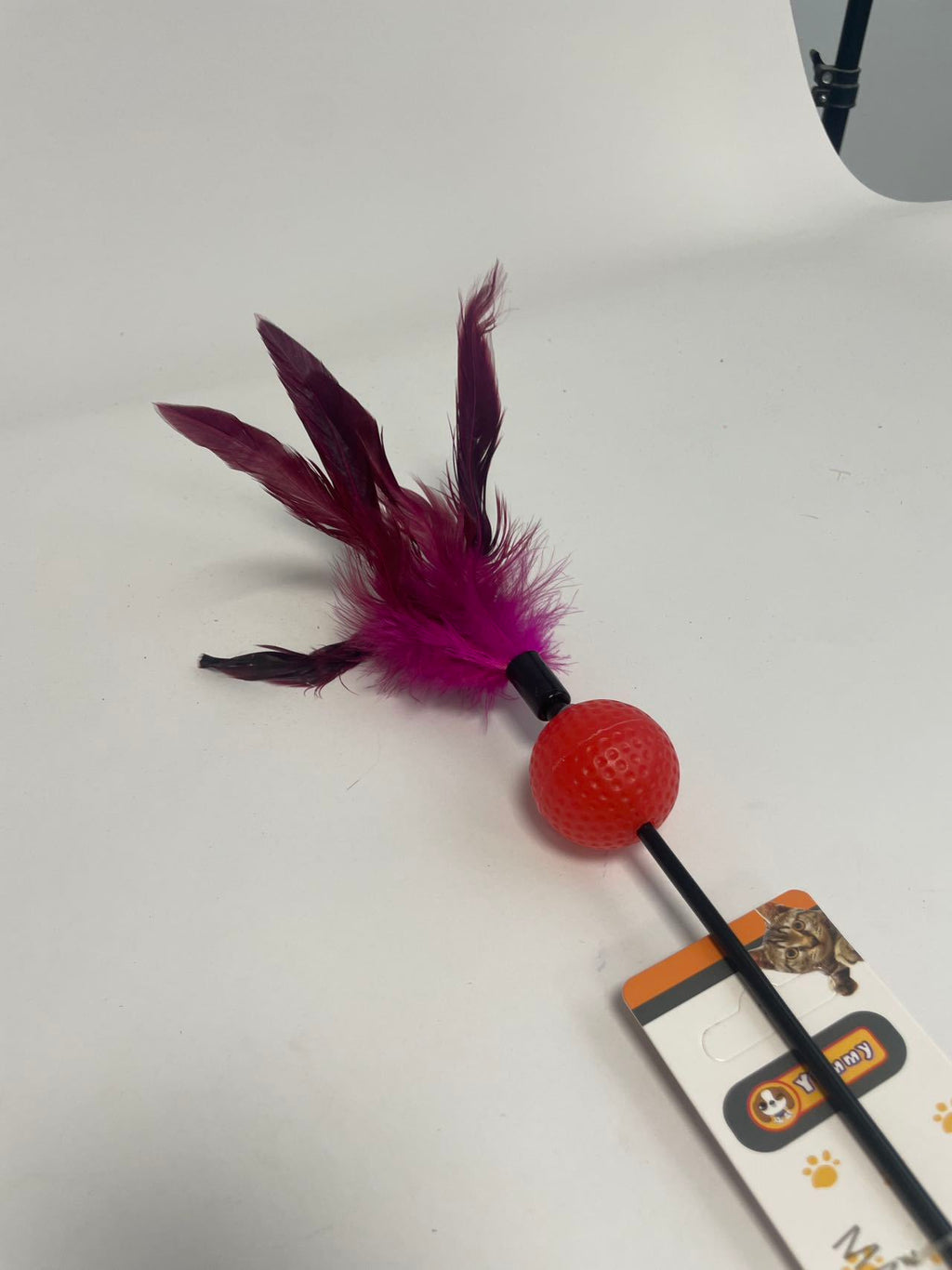 Color-changing Feather And Toy Ball Cat Teaser