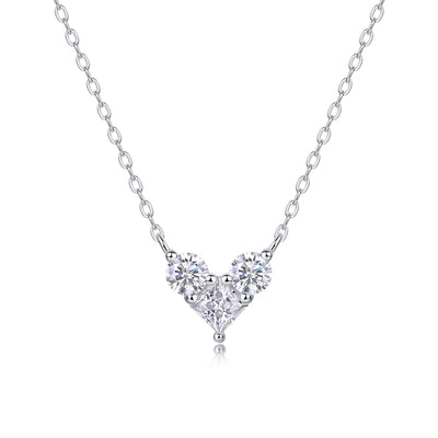 1Love In The Present - A Fashionable And Luxurious Diamond Jewelry Pendant Set With Square Moissanite S925 Sterling Silver Prohibit TikTok sales - 5 - cj