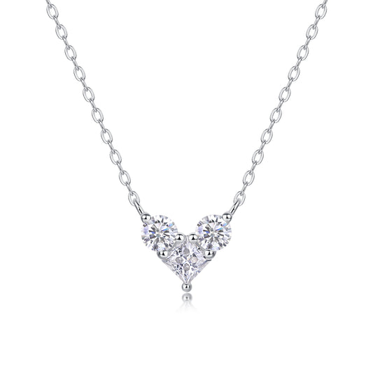 1Love In The Present - A Fashionable And Luxurious Diamond Jewelry Pendant Set With Square Moissanite S925 Sterling Silver Prohibit TikTok sales - 5 - cj