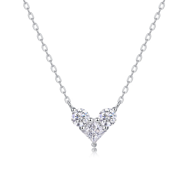 1Love In The Present - A Fashionable And Luxurious Diamond Jewelry Pendant Set With Square Moissanite S925 Sterling Silver Prohibit TikTok sales - 5 - cj