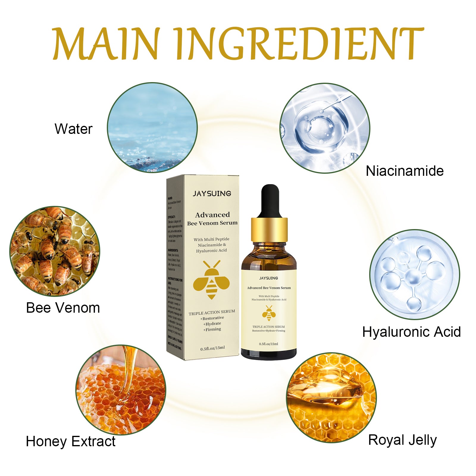 Jayswing Bee Venom Light Line Repair Dark, Moisturizing And Firming Skin - 5 - CJ
