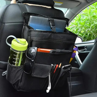 Car Front Seat Organiser Bag [Updated ] Dedicated Tablet And Laptop Storage Stable Side Strap Soft Adjustable Shoulder Strap And Hardened Strap Buckle Your Office Away From The Office - 5 - CJ