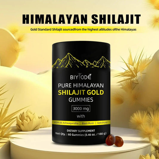 Pure Himalayan Shilajit Gummies  With Ashwagandha, Gokshura & Other Herbs No Added Sugar 60 Chewables Edible Supplement - 5 - CJ