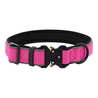 Tactical Dog CollarHarness Reflective Adjustable - 0 - CJ