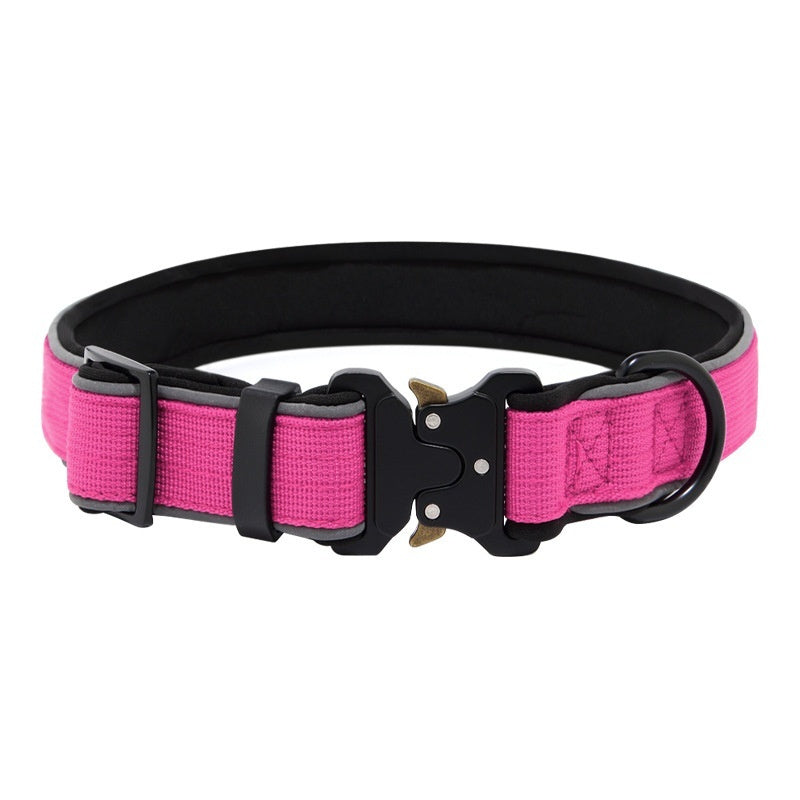 Tactical Dog CollarHarness Reflective Adjustable - 0 - CJ