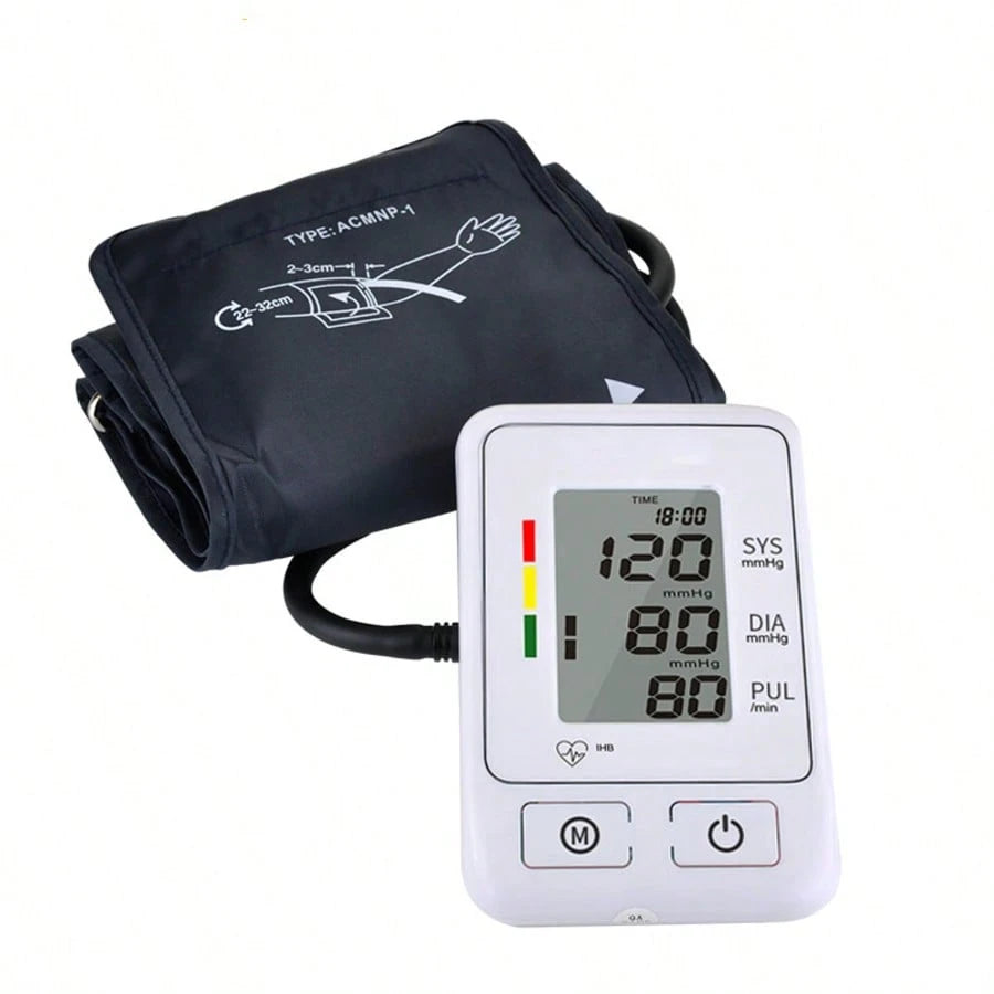 Blood Pressure Monitor Upper Arm Blood Pressure Monitors For Home Use With Bp Cuff, Large Screen Bp Machine, 190 Memory, USB Powered And Battery Powered - 5 - CJ