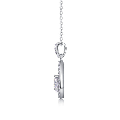 1Heart Charm - A Fashionable And Luxurious Diamond Jewelry Piece Set With 1 - carat Moissan Diamond S925 Sterling Silver And Platinum - plated Pendant Prohibit TikTok sales - 5 - CJ