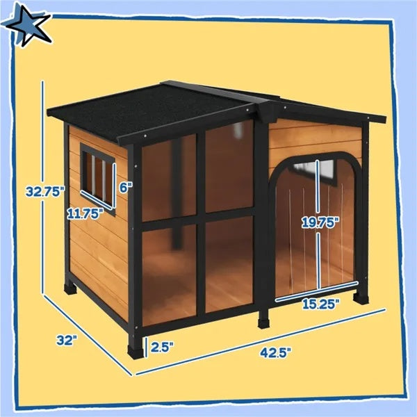 Pet Dog House - Natural Amazon Shipping Prohibited By WalMart - 5 - CJ