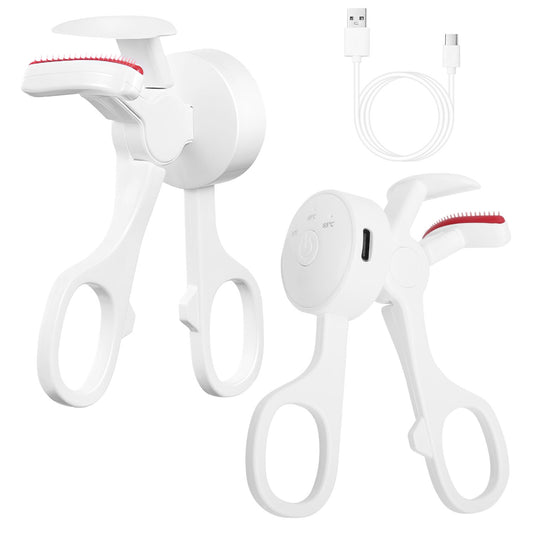 2Pcs Heated Eyelash Curler Electric USB Rechargeable Eyelash Curler Anti Burn Compact With Comb Heat Up Fast Within 8S For All Eye Shapes For Women Make Up Gift Travel Valentine Mother Day - 5 - CJ