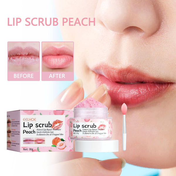 EELHOE Peach Lip Scrub For Fading Lip Lines, Removing Dead Skin, And Hydrating Moisturizing Lip Exfoliation - 5 - CJ