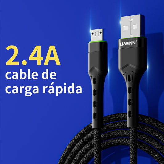 L203 Micro USB Cable 2.4A 1M Black USB 3.0 UWINN - 5 - CJ