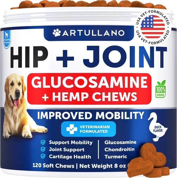 Hemp Hip And Joint Supplement For Dogs Glucosamine For Dogs - 5 - CJ