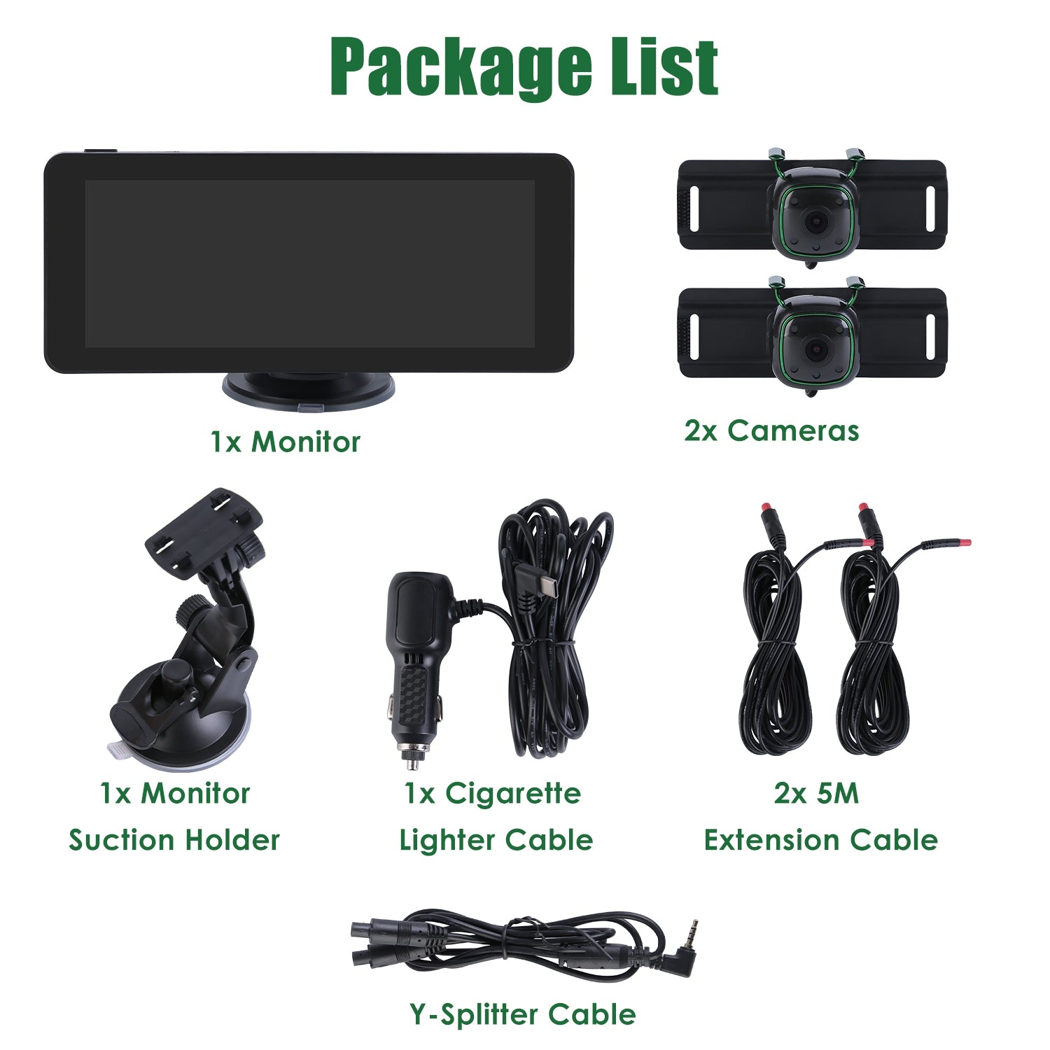 1Pc 1080P Baby Car Camera For 2 Kids Dual Channel Car Baby Monitor Rear Facing Car Seat Camera With 120Degree Wide View 6.86In HD Split Screen Night Vision - 5 - cjdropshipping