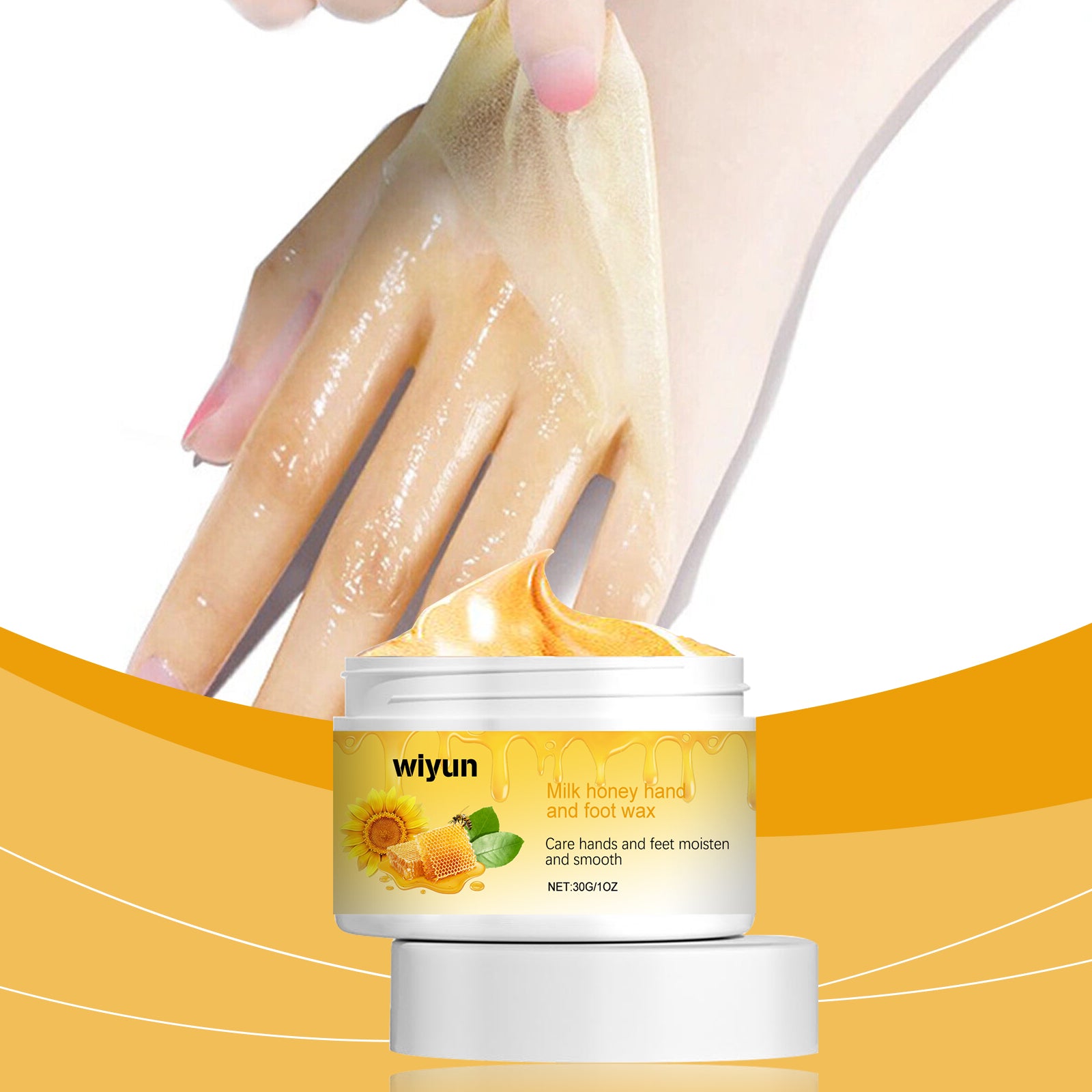 Wiyun Milk And Honey Pulls The Hand And Foot Mask, Gently Cleans Dead Skin, Restores Moisture And Nourishes Delicate Hands And Feet Skin - 5 - CJ