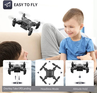 DE  V2 Mini Drone Selfie WIFI FPV With HD Camera Foldable Arm RC Quadcopter Toy - 5 - CJ
