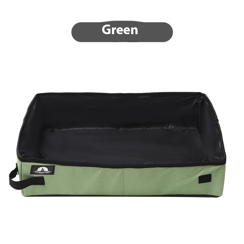 Portable Foldable Litter Box Waterproof Oxford Cloth - 0 - CJ