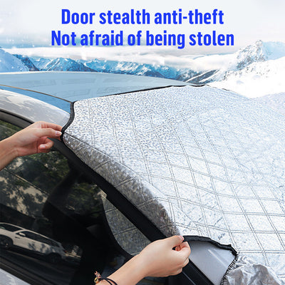 Universal Car Windshield Snow Cover Magnetic Winter Ice Frost Guard Protector - 5 - CJ