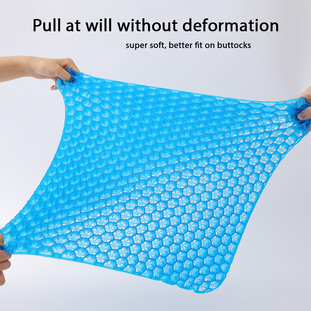 Honeycomb Breathable Gel Seat Cushion Double Thick Egg Sitting Pad Mat Non - Slip - 5 - CJ