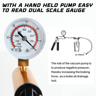 Hand - Held Brake Bleeder Tester Set Car Motorbike Bleeding Vacuum Bleed Tool - 5 - cjdropshipping