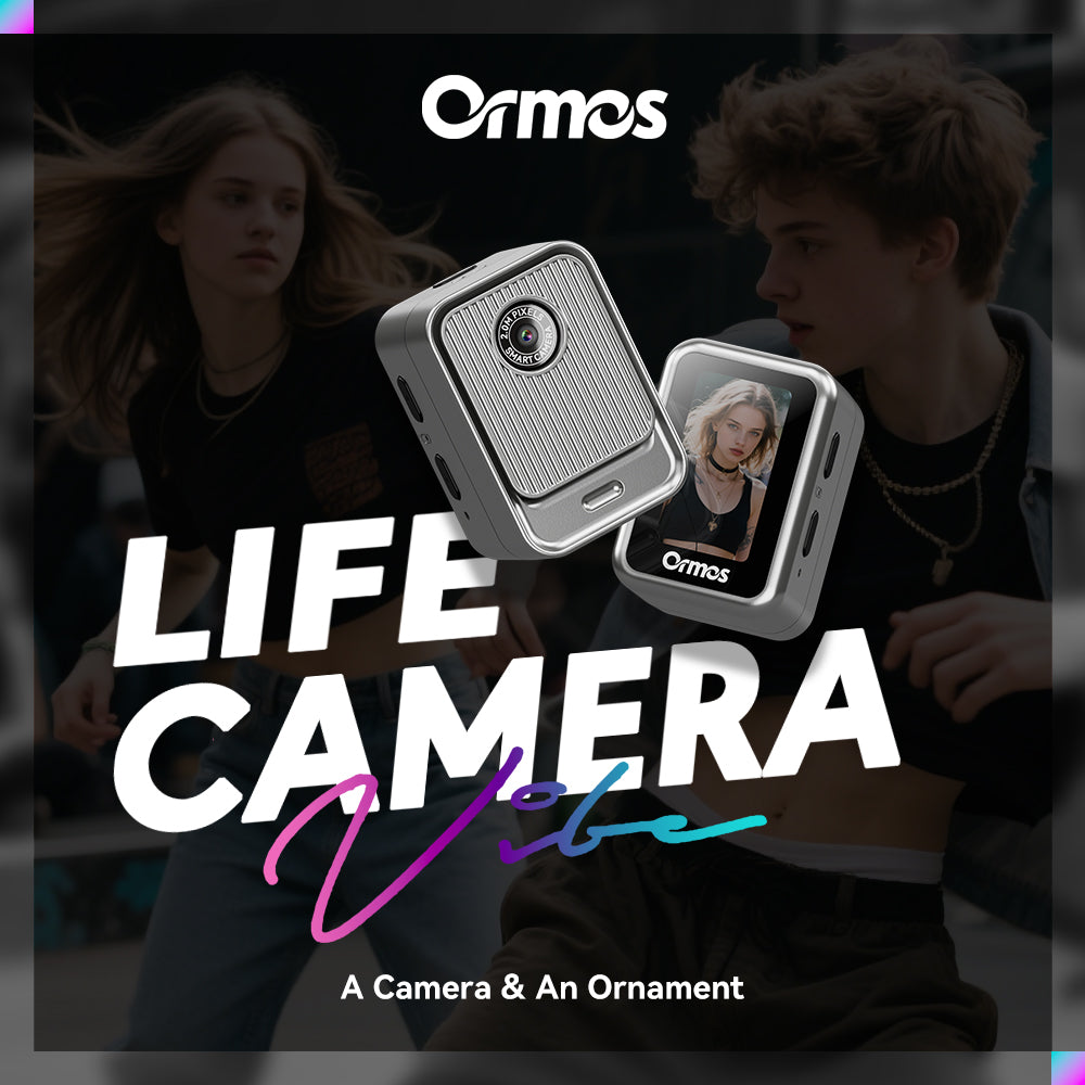 Ormos S131 Ultra - Light Mini Camera, 0.96 Inch Screen, Wearable Travel Camera & Photo Ornament, 16g Portable Hanging Camera With Type - C Charging - 5 - CJ