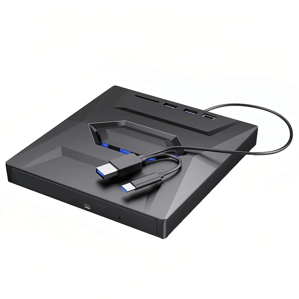 External CD DVD Drive USB 3.0 Writer Burner Player For PC Laptop Windows 11 10 - 5 - CJ