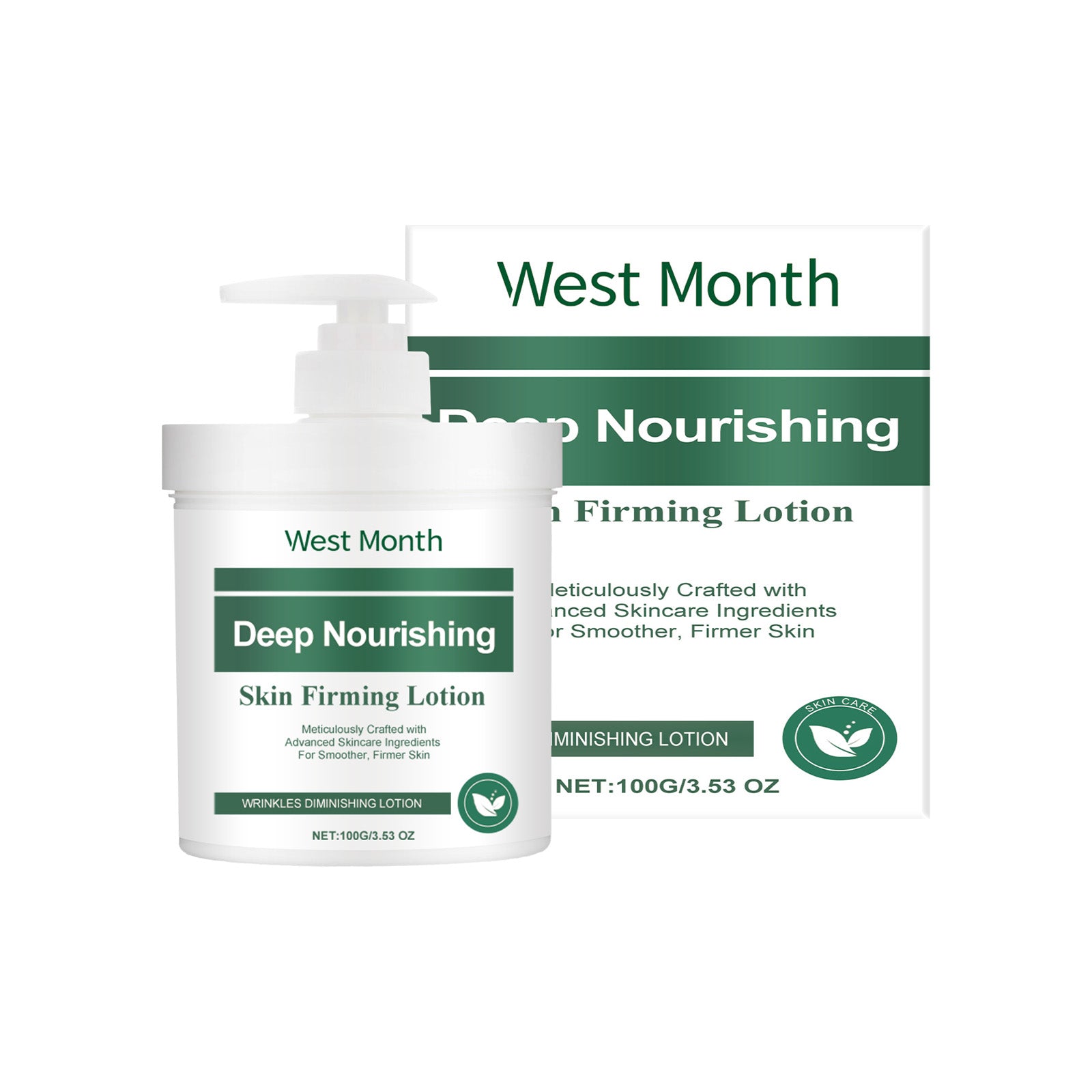 West&Month Firming Body Cream, Gentle Moisturizing Body Skin Body Moisturizing Daily Apply Body Cream