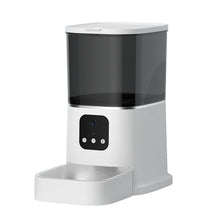 Pet Automatic Feeder Large Capacity Smart Voice Recorder APP Control Timer Feeding Cat Dog Food Dispenser With WiFi Pet Bo - 0 - CJ - White - Video version - UK - CJMY144622009IR