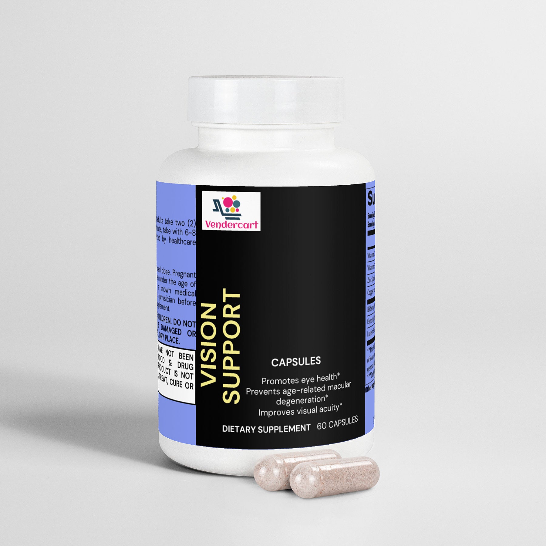 Vendercart Vision Support Supplement Eye Health, Visual Clarity, And Night Vision Boost - 5 - CJ