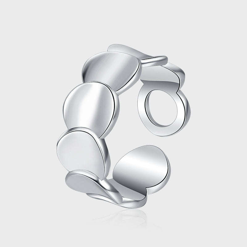 Ins Fashion 925 Sterling Silver Scales Ring Female - 4 - CJ