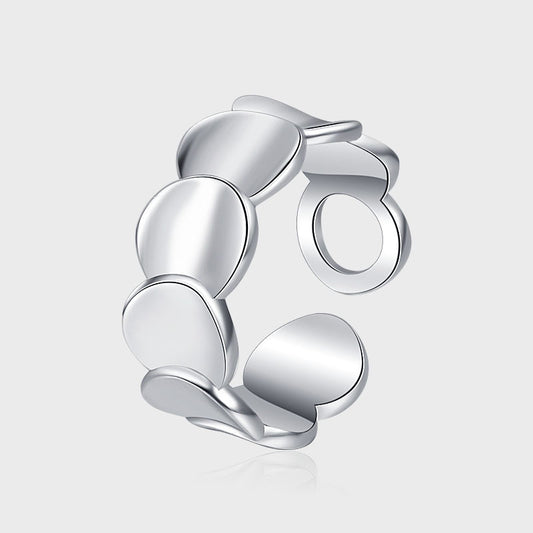Ins Fashion 925 Sterling Silver Scales Ring Female - 4 - CJ