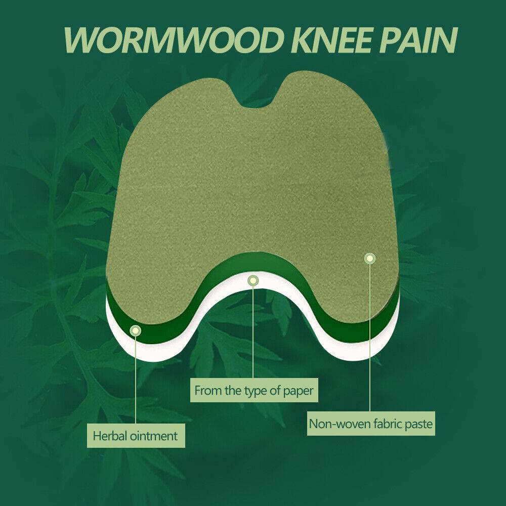 24x Wormwood Knee Plaster Sticker Wellnee Back Neck Pain Joint Ache Relief Patch - 5.0 - CJ