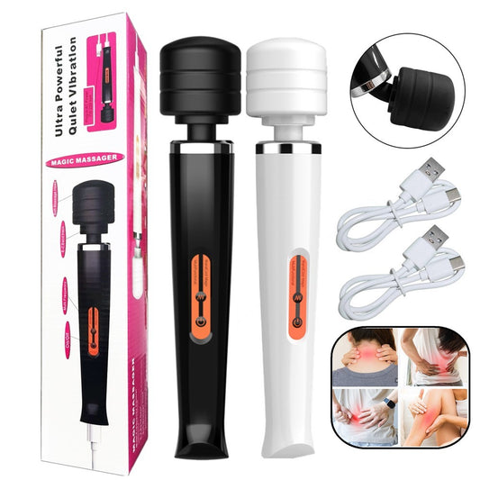 Magic Massager Wand Vibration 10 Speeds Vibrating Massage Full Body Magic Therapy Motor - 5 - CJ
