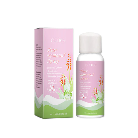OUHOE Gentle Hair Removal Mousse Spray, Leg Hair Armpit Hair Body Smooth Skin Cleansing Mousse Skin Spray - 5 - CJ